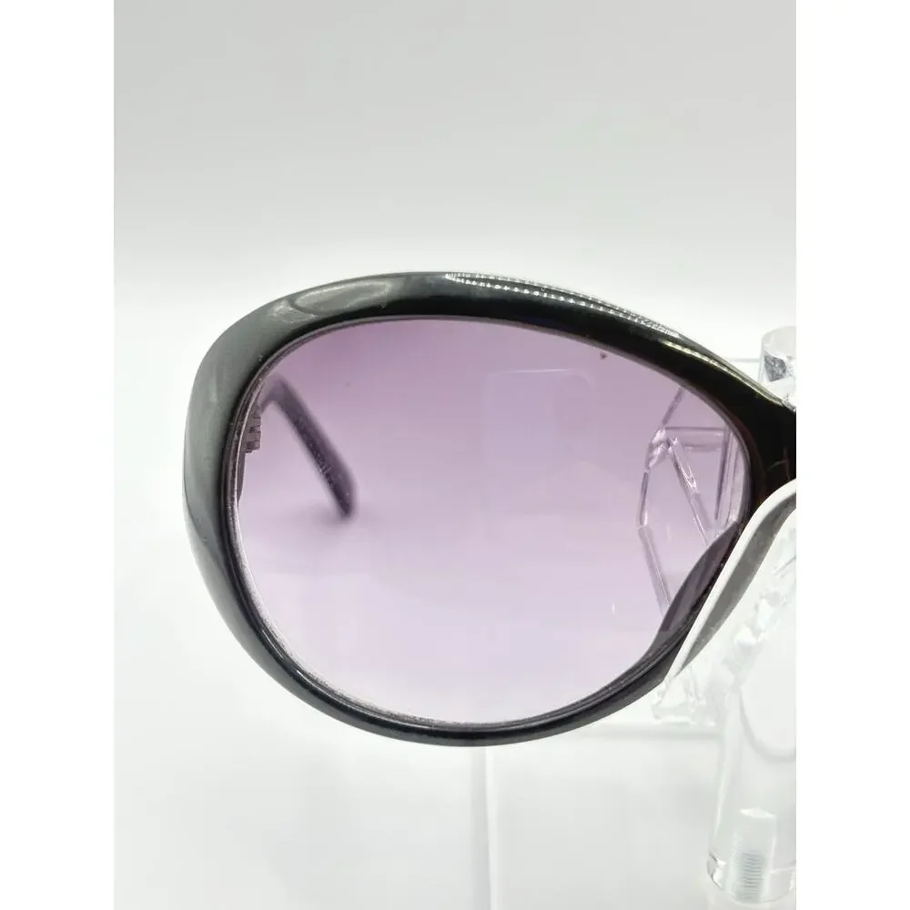 Cole Haan Oval Sunglasses Black Gradient Lenses Women